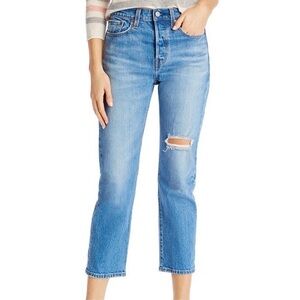 Levi's Hi-Rise Wedgie Fit Straight Leg Button Fly Jeans Jive Women's 28